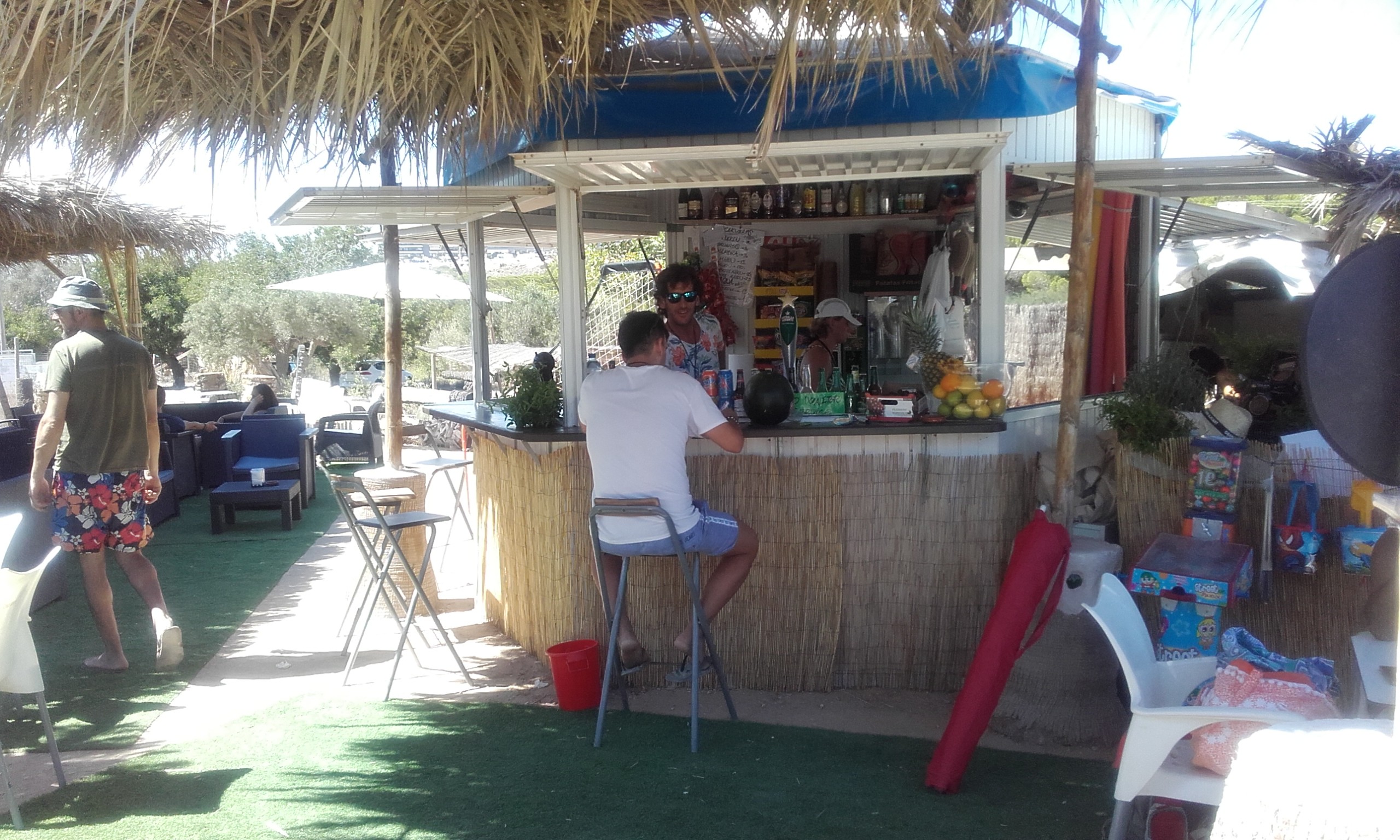 The closest beach bar