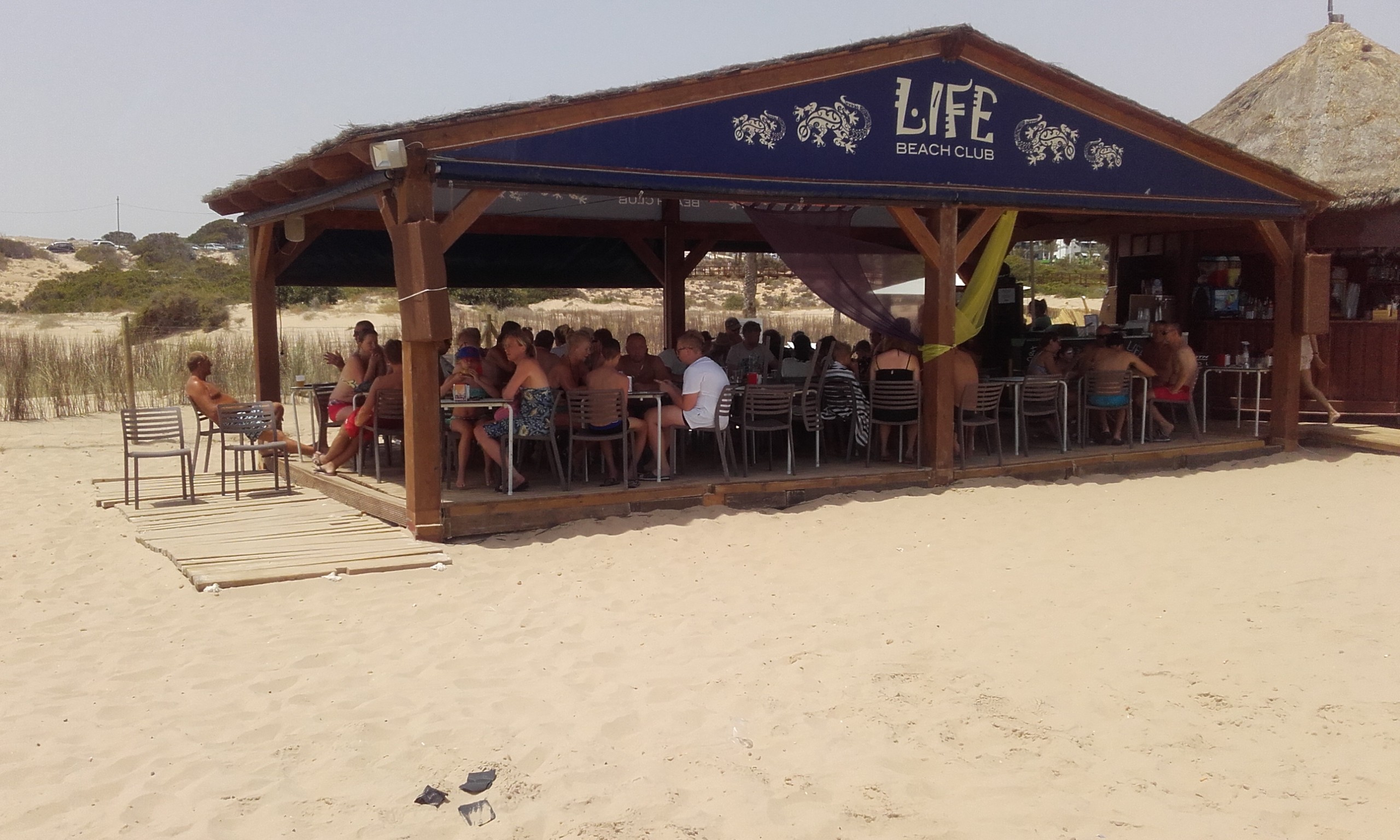 One of the beach bars