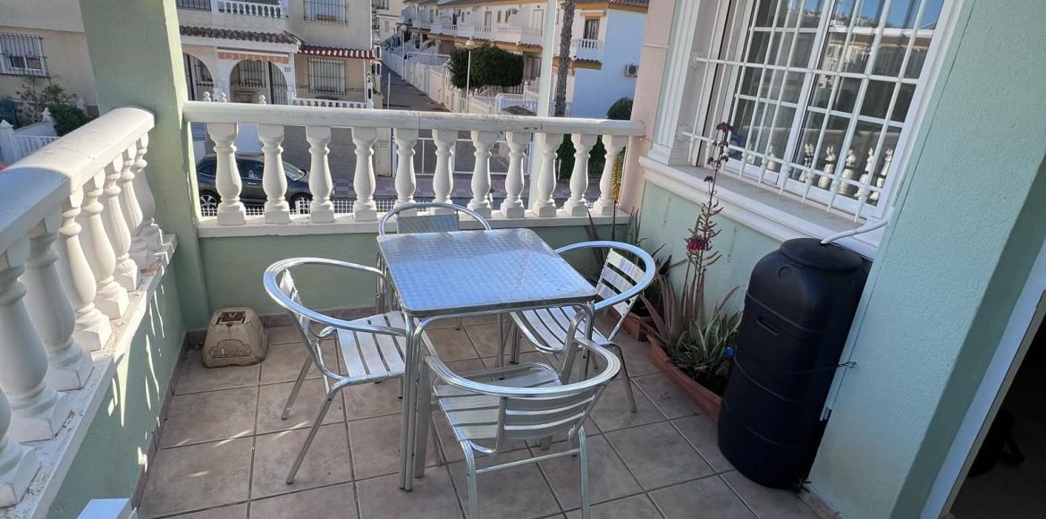 The breakfast terrace