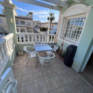 The breakfast terrace